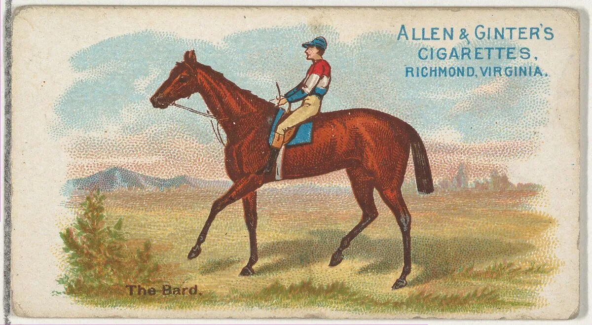 The Bard, from The World's Racers series (N32) for Allen & Ginter Cigarettes — Allen & Ginter|Lindner, Eddy & Claus