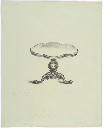 Design for a Lobed Pedestal Table