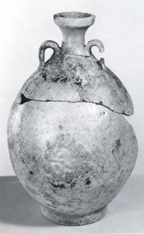 Green glazed amphora — Unknown