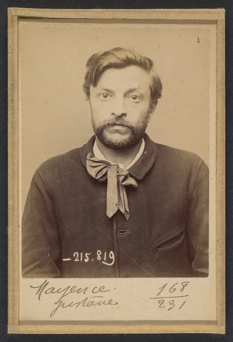Mayence. Gustave, David. 33 ans, né le 29/5/60 à Paris XVllle. Tapissier. Anarchiste. 17/3/94. — Alphonse Bertillon