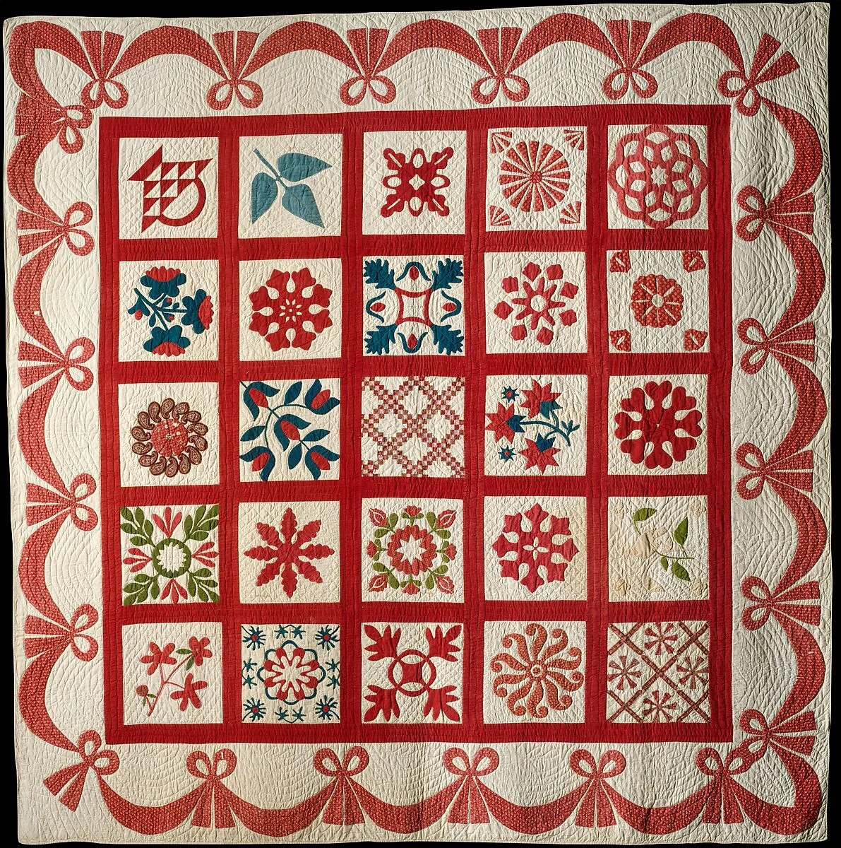 Quilt, Album pattern — First Reform Churches of Fishkill and Hopewell