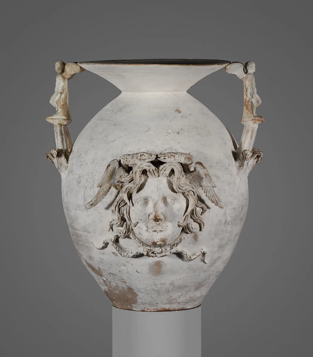 Terracotta two-handled vase — Unknown