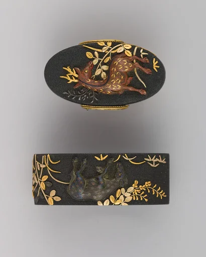Sword-Hilt Collar and Pommel (Fuchigashira)