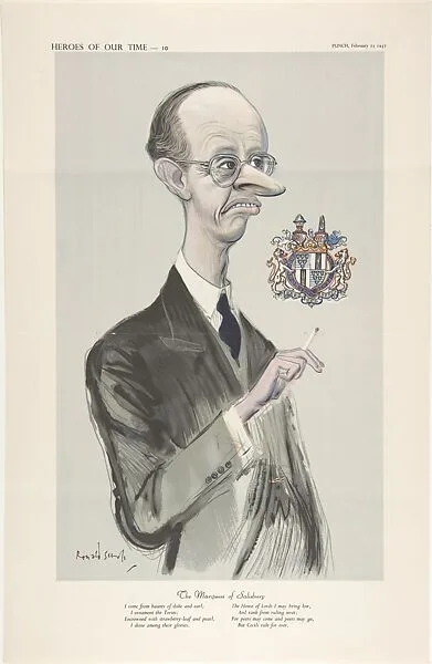 The Marquis of Salisbury (Heroes of Our Time – 10) — Ronald Searle|Robert Edward Peter Gascoyne-Cecil, 6th Marquess of Salisbury