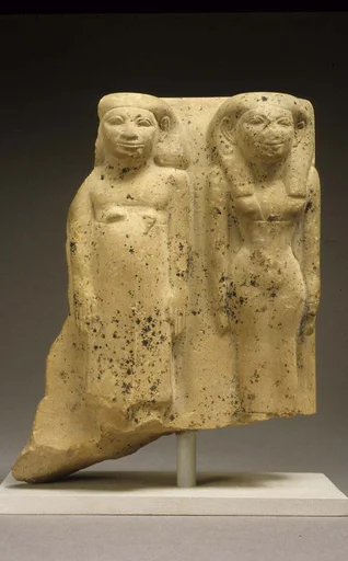 Group statue of man and woman