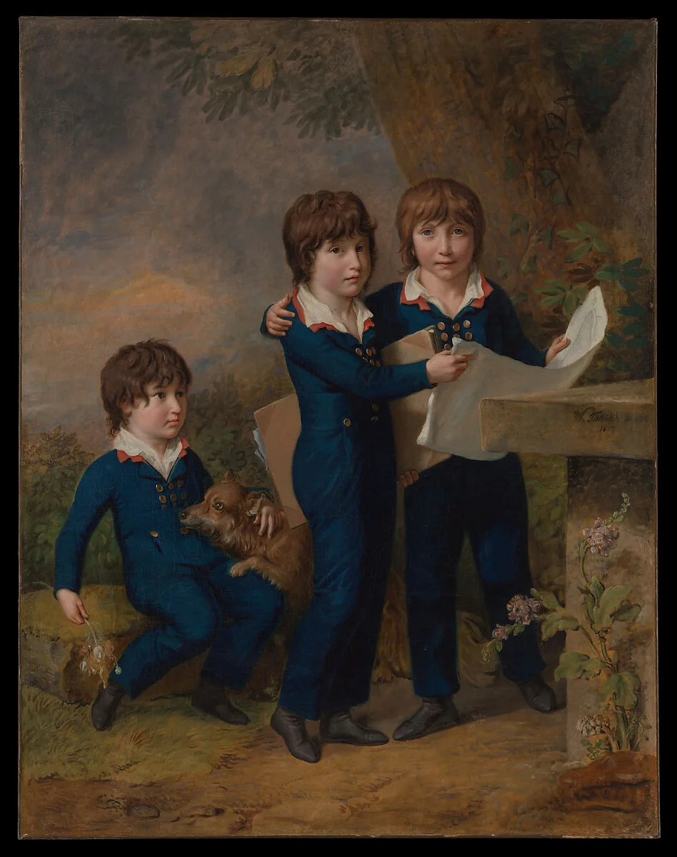The Children of Martin Anton Heckscher: Johann Gustav Wilhelm Moritz (1797–1865), Carl Martin Adolph (1796–1850), and Leopold (born 1792) — Johann Heinrich Wilhelm Tischbein