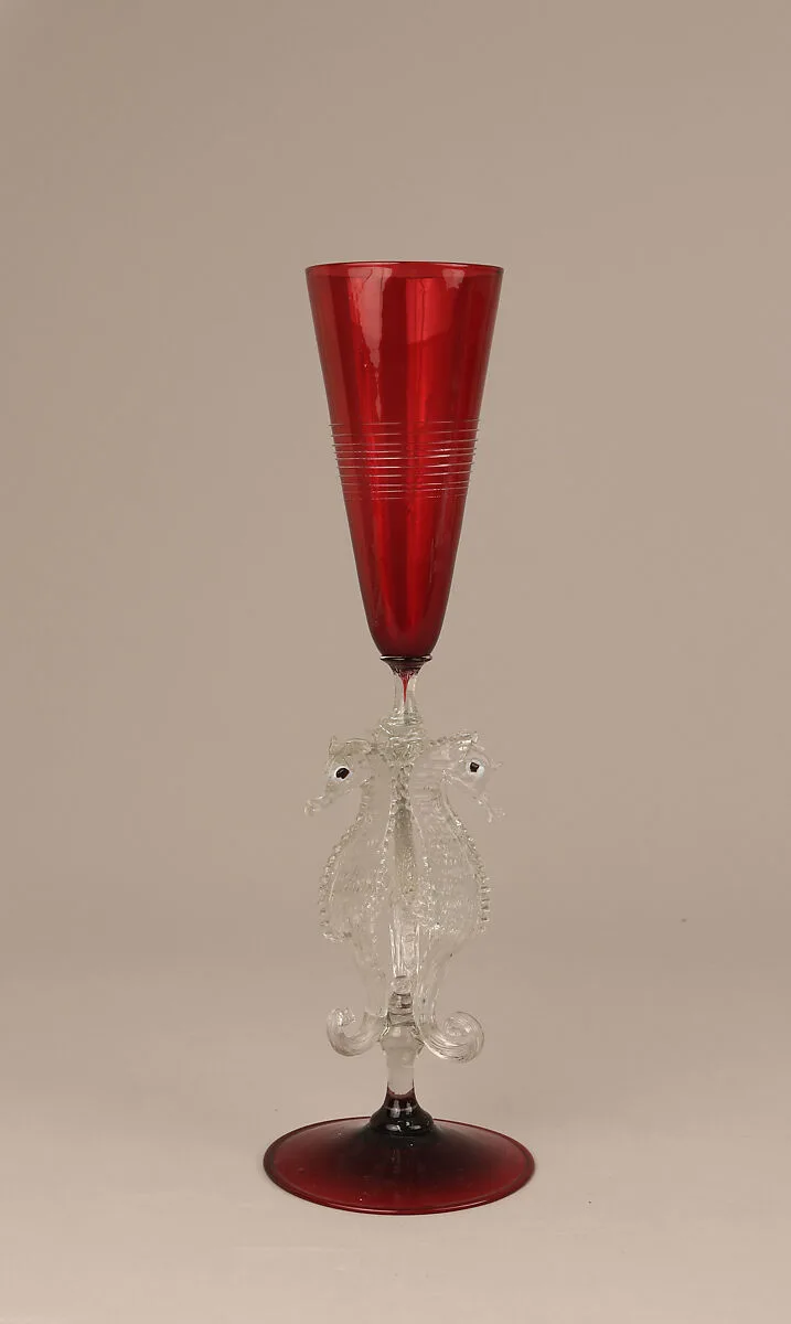 Cup with seahorse stem — Dr. Antonio Salviati Company