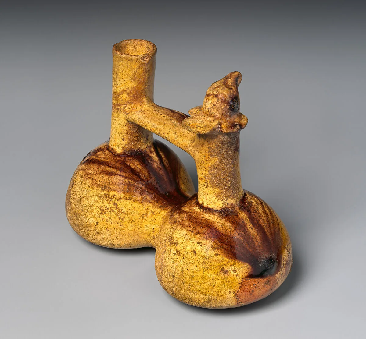 Double-chambered bottle — Peruvian artist
