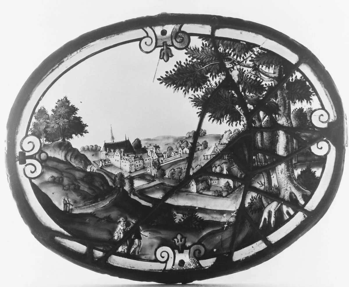 Landscape with view of the Monastery of Zevenburren near Louvain (one of three) — Collaert|Christoph Murer