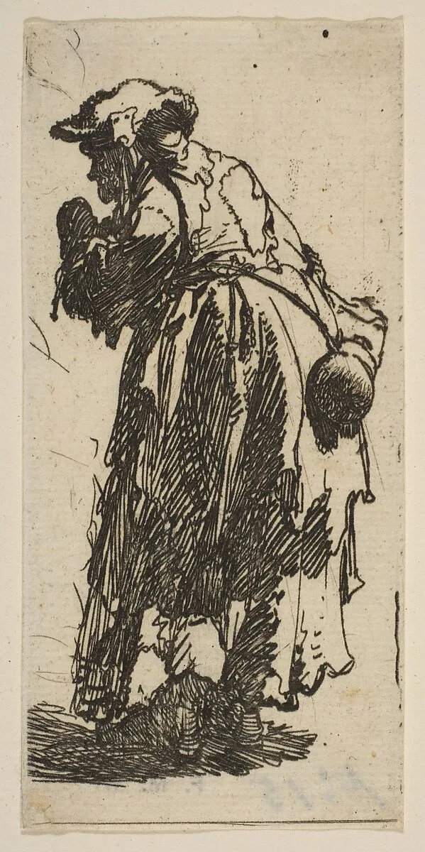 Old Beggar Woman with a Gourd — Rembrandt (Rembrandt van Rijn)