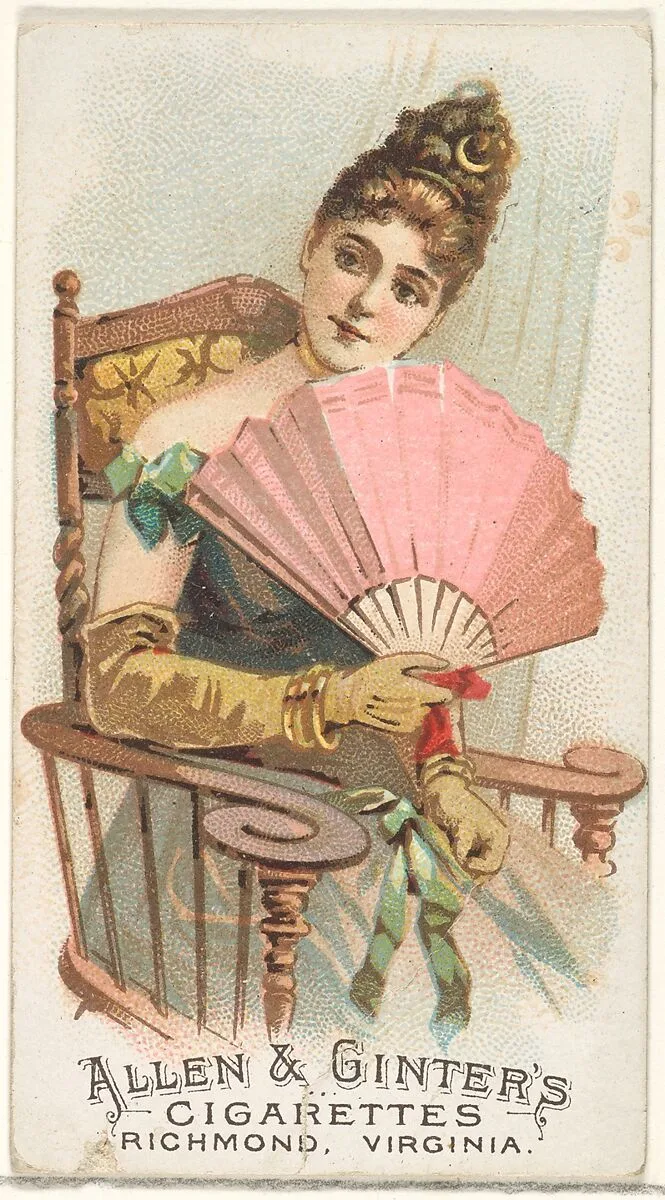 Plate 17, from the Fans of the Period series (N7) for Allen & Ginter Cigarettes Brands — Allen & Ginter|Schumacher & Ettlinger