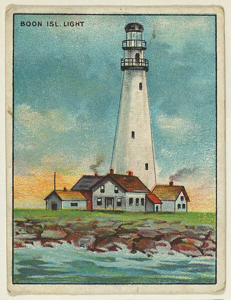 Boon Island Light, from the "Lighthouse Series" (T77), issued with Hassan Cigarettes by the American Tobacco Company — American Tobacco Company