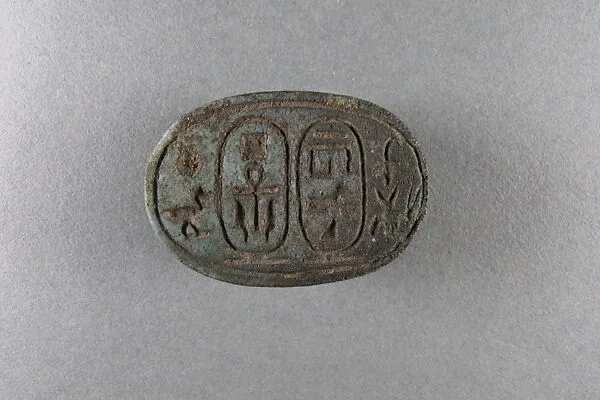 Scarab inscribed with the names of Piye and Taharqo — Unknown