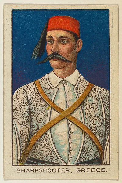 Sharpshooter, Greece, from the Military series (T79) issued by the American Tobacco Company — American Tobacco Company