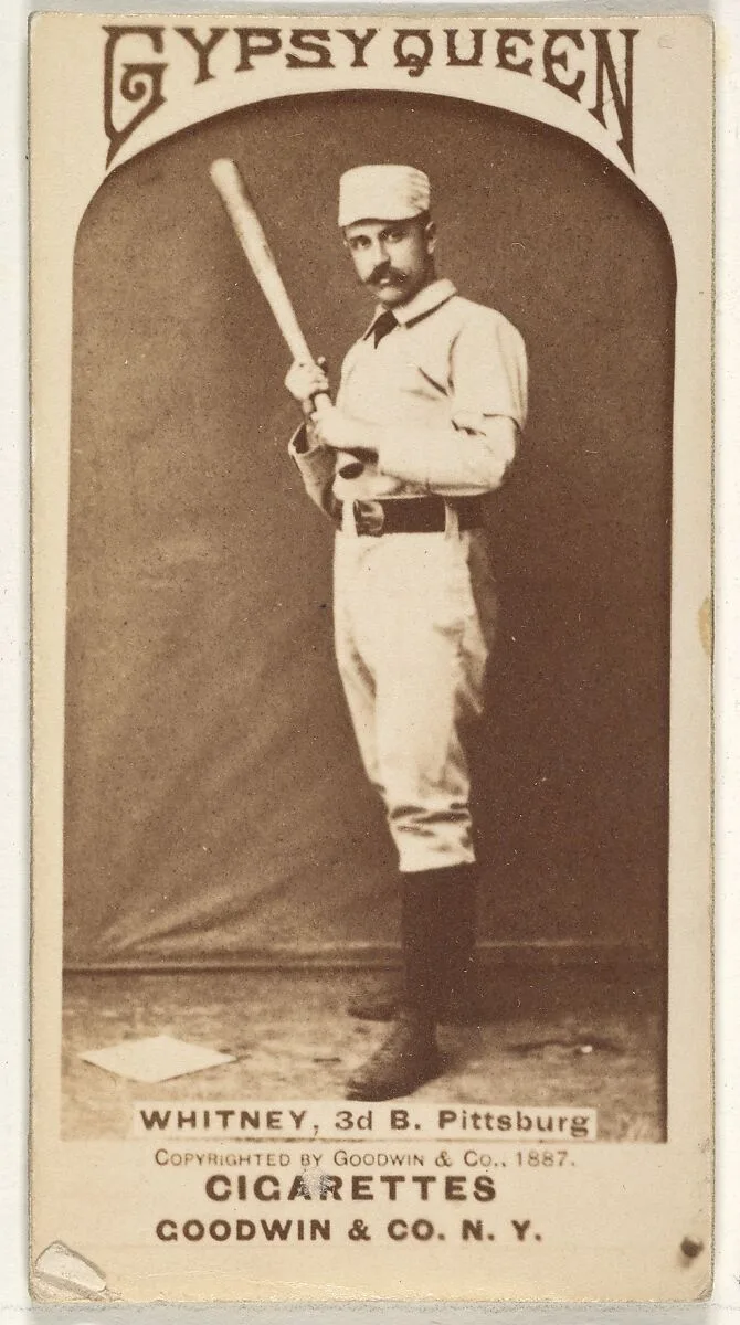 Arthur "Art" Wilson Whitney, 3rd Base, Pittsburgh, from the Old Judge series (N172) for Old Judge and Gypsy Queen Cigarettes — Goodwin & Company