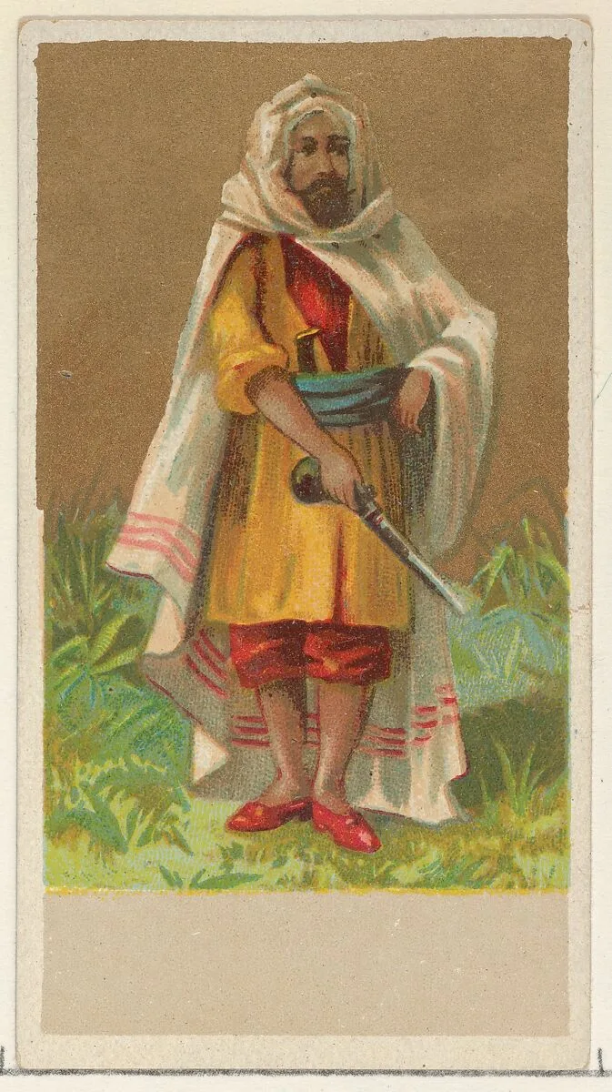 Morocco, from the Natives in Costume series (N16), Teofani Issue, for Allen & Ginter Cigarettes Brands — Allen & Ginter|Teofani & Company