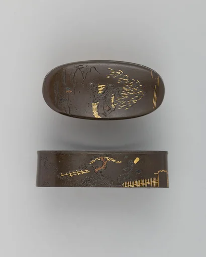 Sword-Hilt Collar and Pommel (Fuchigashira)