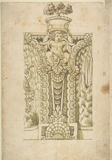 Design for a Wall Fountain