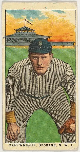 Cartwright, Spokane, Northwestern League, from the "Obak Baseball Players" set (T212), issued by the American Tobacco Company to promote Obak Mouthpiece Cigarettes — American Tobacco Company