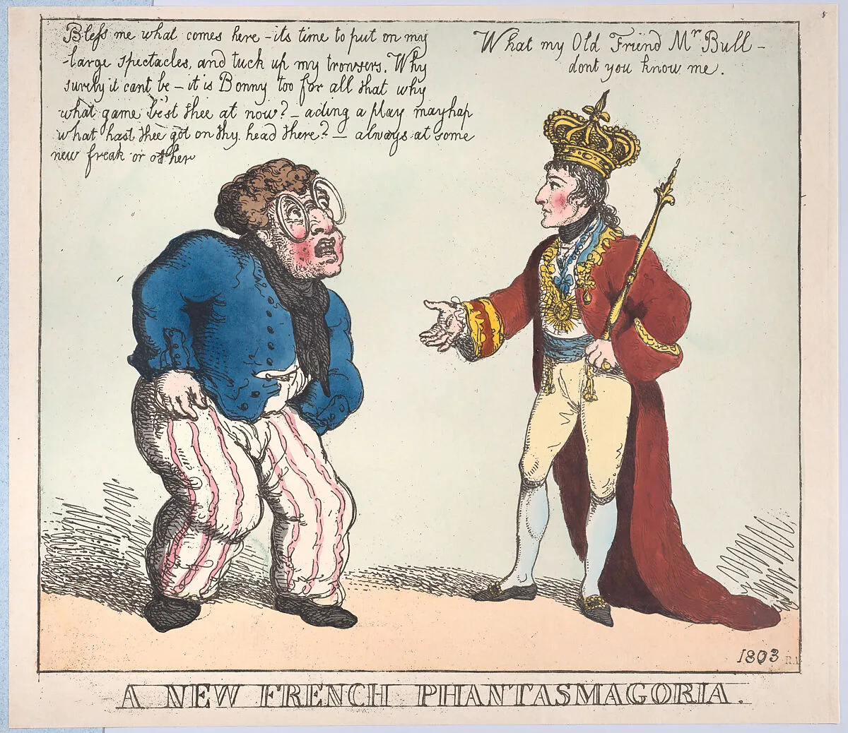 A New French Phantasmagoria — George Murgatroyd Woodward|Napoléon Bonaparte|Thomas Rowlandson