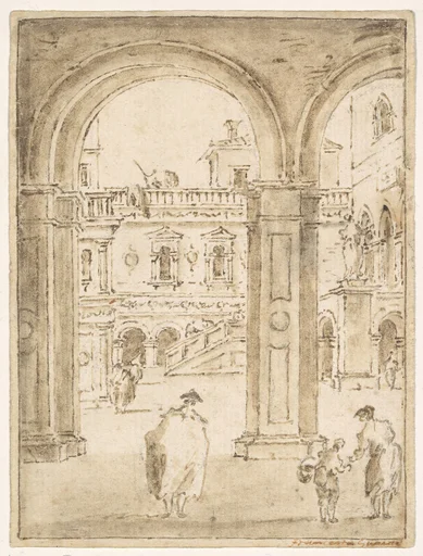 The Courtyard of the Doges' Palace