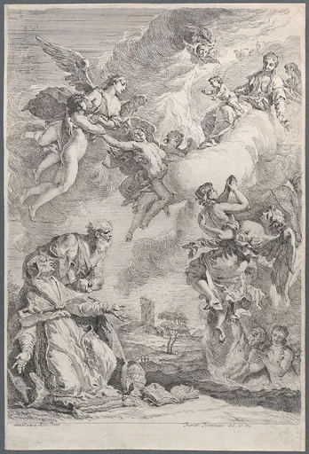Pope Saint Gregory I Frees the Souls from Purgatory with His Prayers