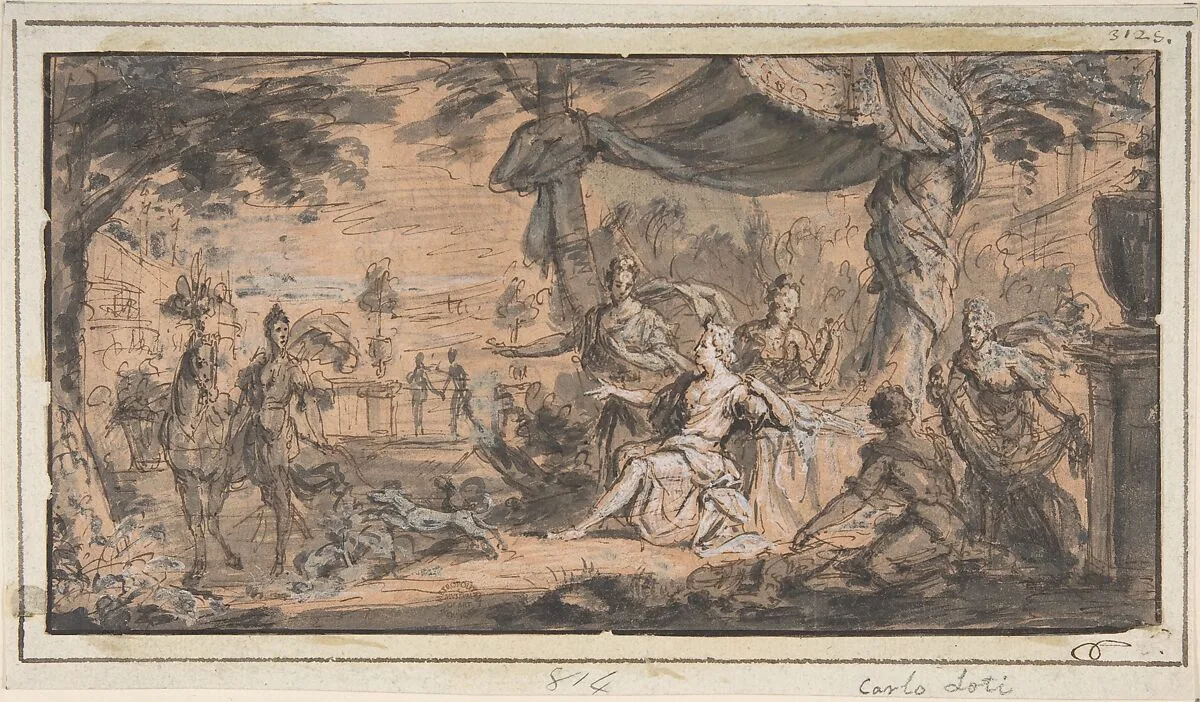 Alexander and Bucephalus — Anonymous, French, 17th century|Johan Carl Loth