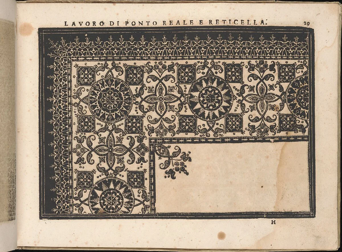 Fiore D'Ogni Virtu Per le Nobili Et Honeste Matrone, page 29 (recto) — Isabella Catanea Parasole|Antonio Fachetti
