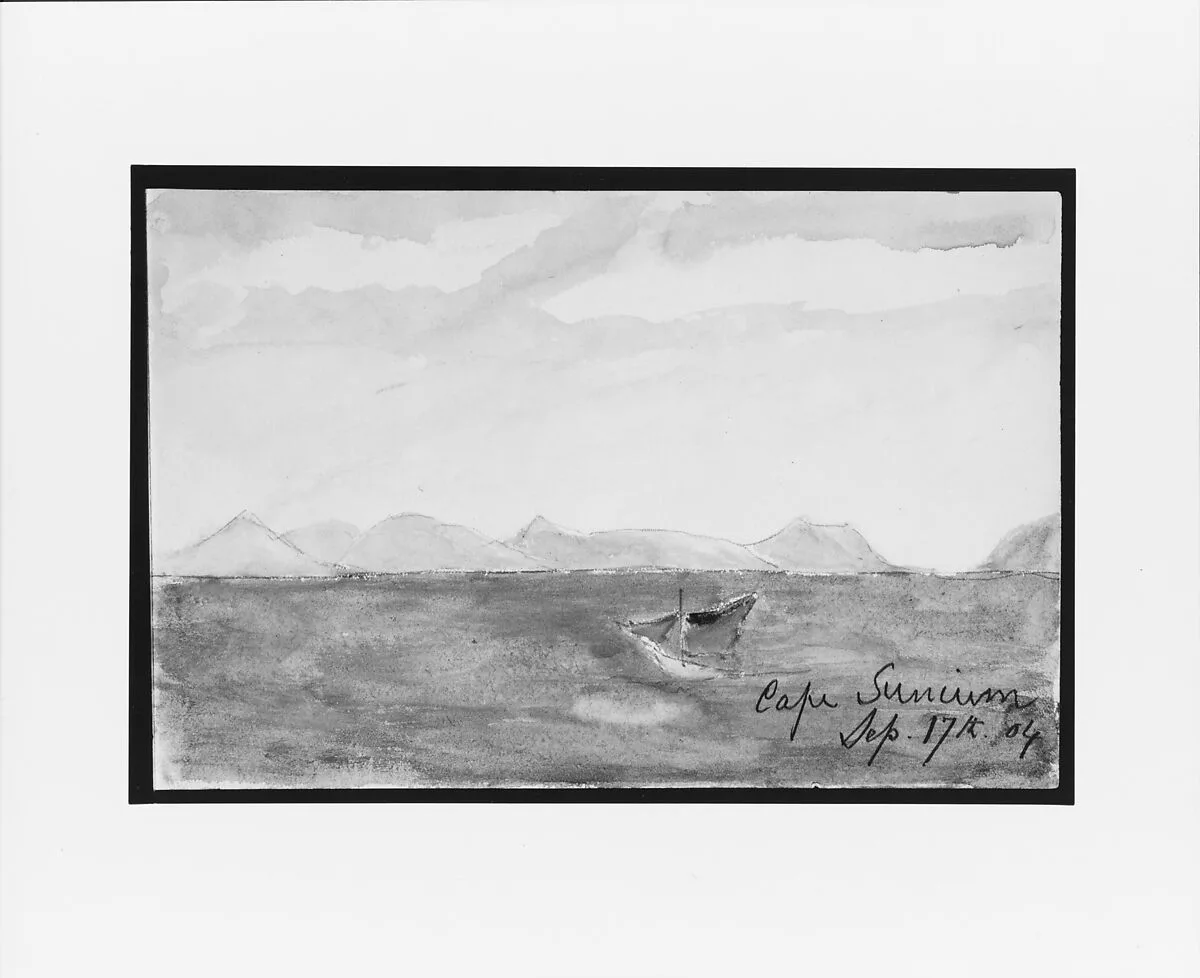 Cape Sunium (from Sketchbook) — Mary Newbold Sargent