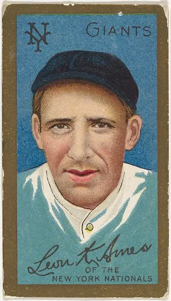 Leon K. Ames, New York Giants, National League, from the "Baseball Series" (Gold Borders) set (T205) issued by the American Tobacco Company — American Tobacco Company