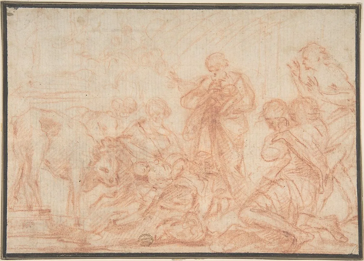 The Adoration of the Shepherds — Anonymous, French, 17th century