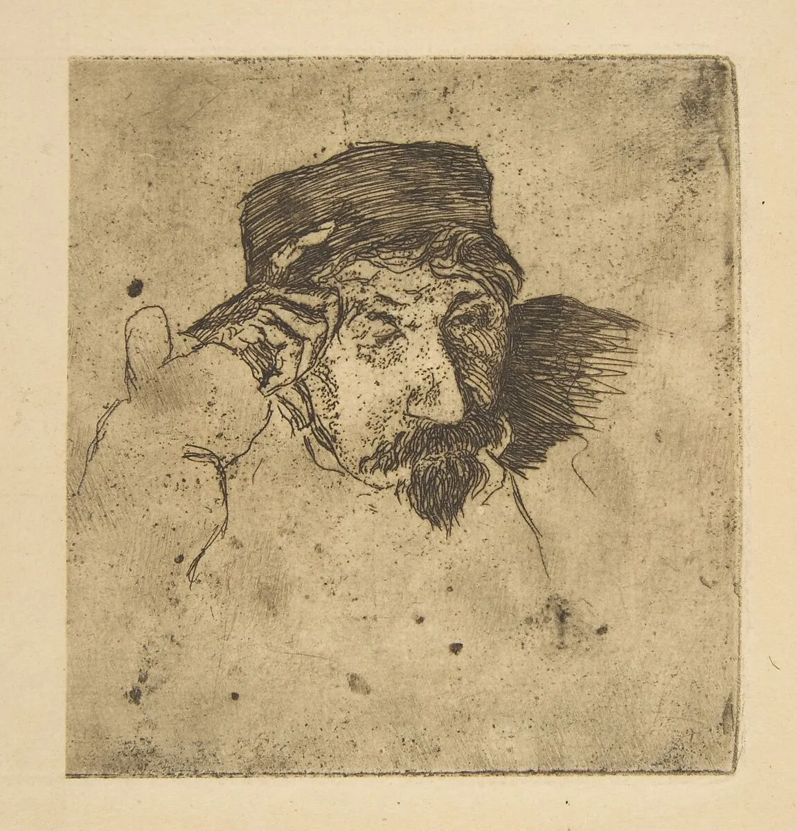 Sketch of Joseph Guichard — Félix Bracquemond|Joseph Guichard