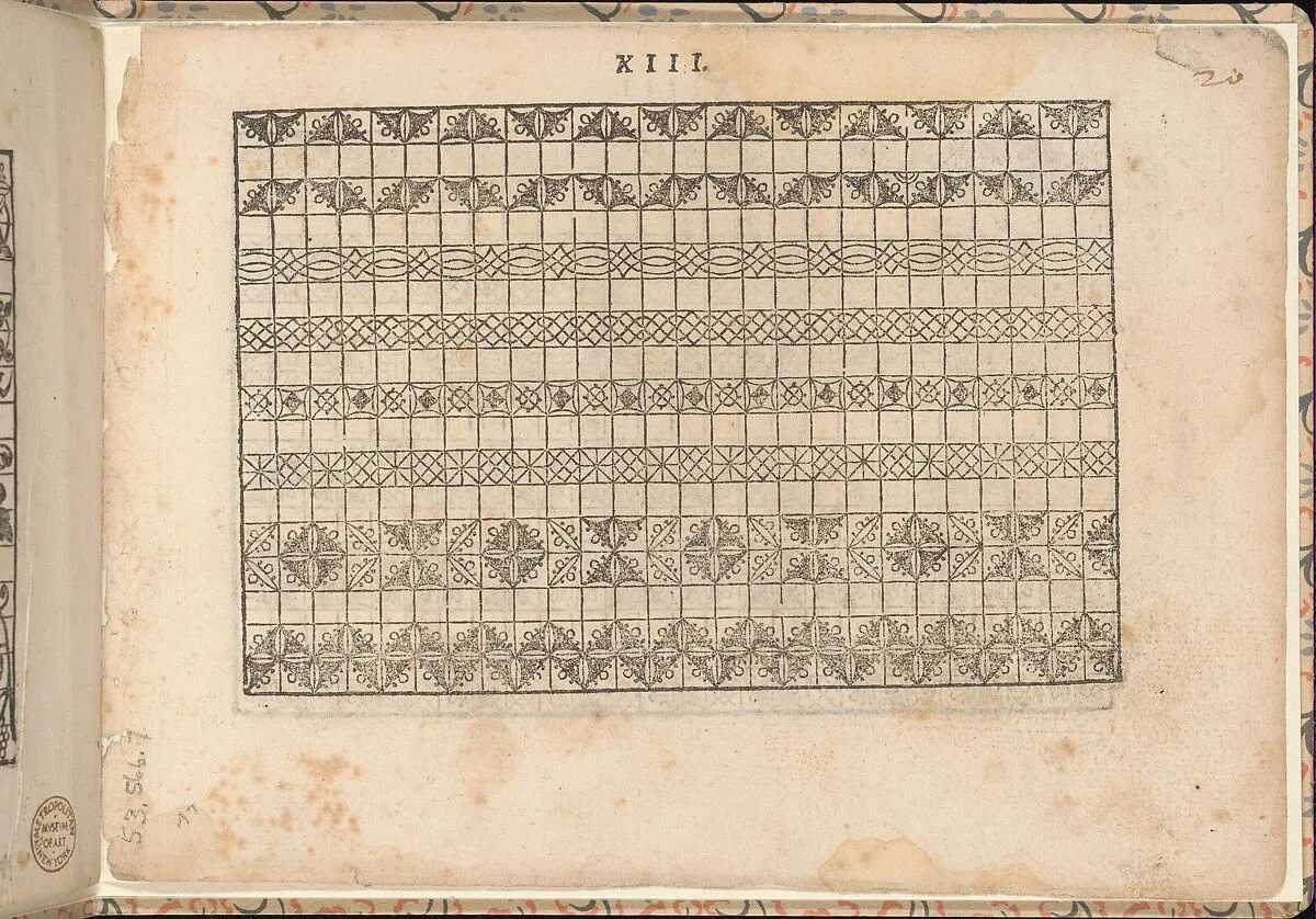La vera perfettione del disegno di varie sorti di recami, page 4 (recto) — Giovanni Ostaus