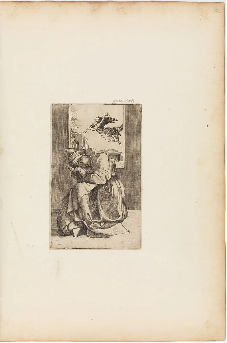 The Vision of St. Helena — Marcantonio Raimondi