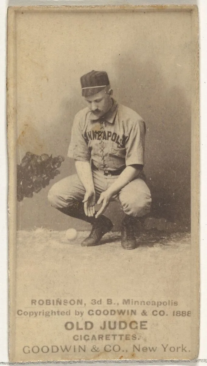 Myers C. Robinson, 3rd Base, Minneapolis, from the Old Judge series (N172) for Old Judge Cigarettes — Goodwin & Company