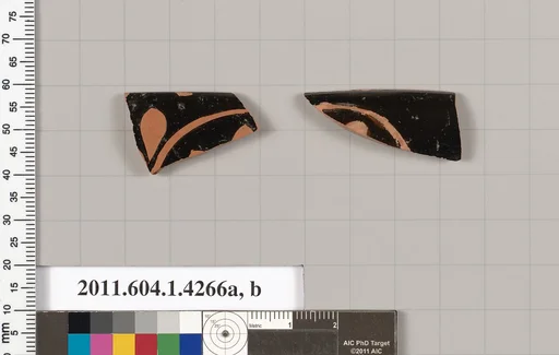 Terracotta rim fragments of kylikes (drinking cups)