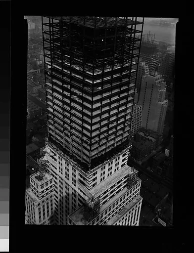 [Chrysler Building Construction, From Roof of Chanin Building, New York City]