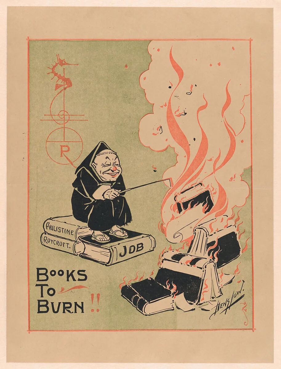 The Philistine: "Books to Burn" — William Wallace Denslow