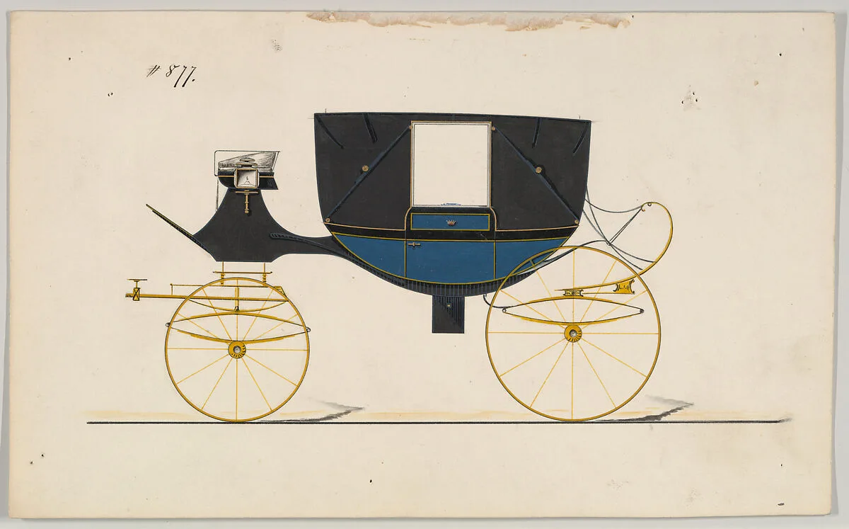 Design for Landau, no. 877 — Brewster & Co.