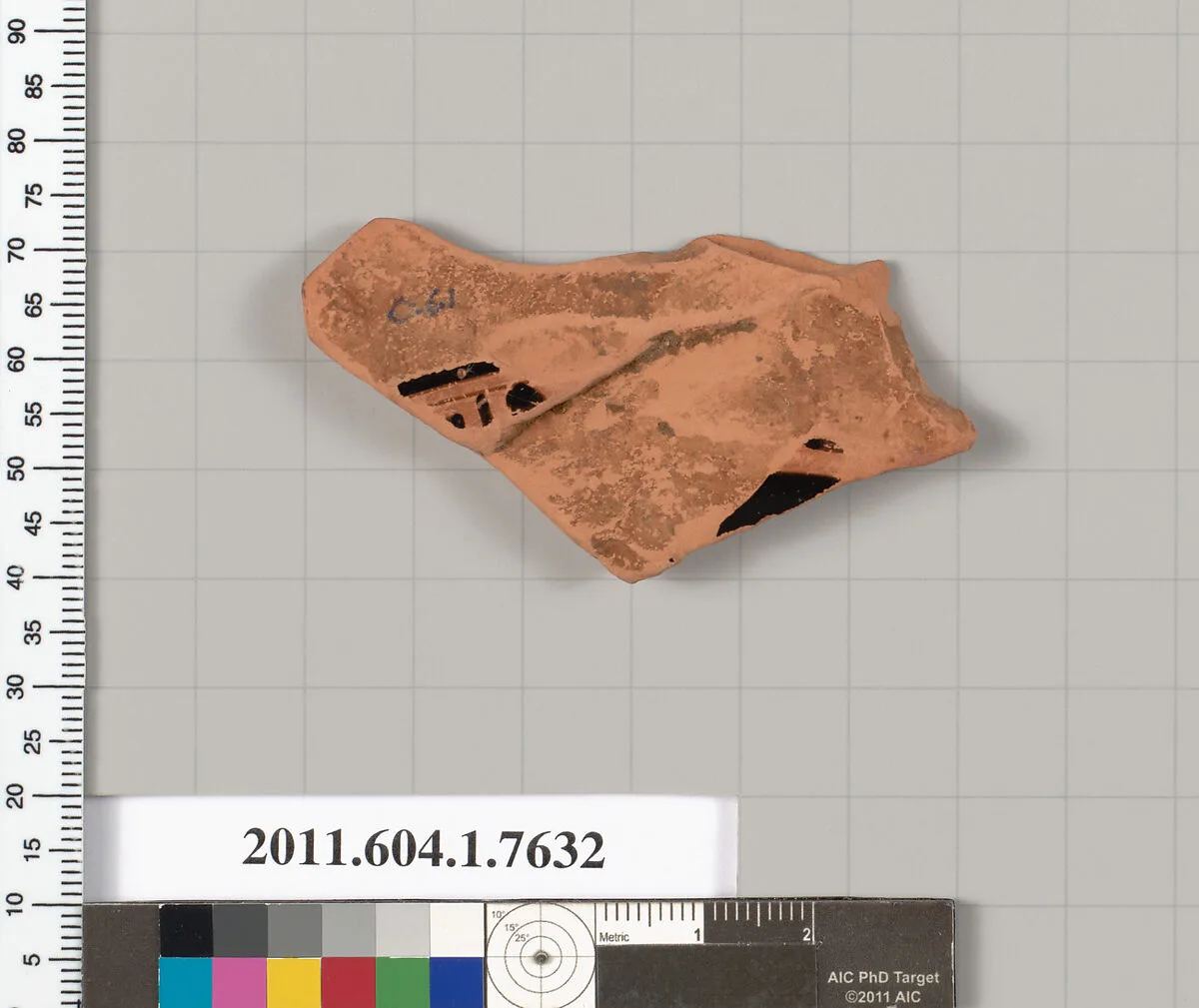 Terracotta fragment of a kylix (drinking cup) — Unknown