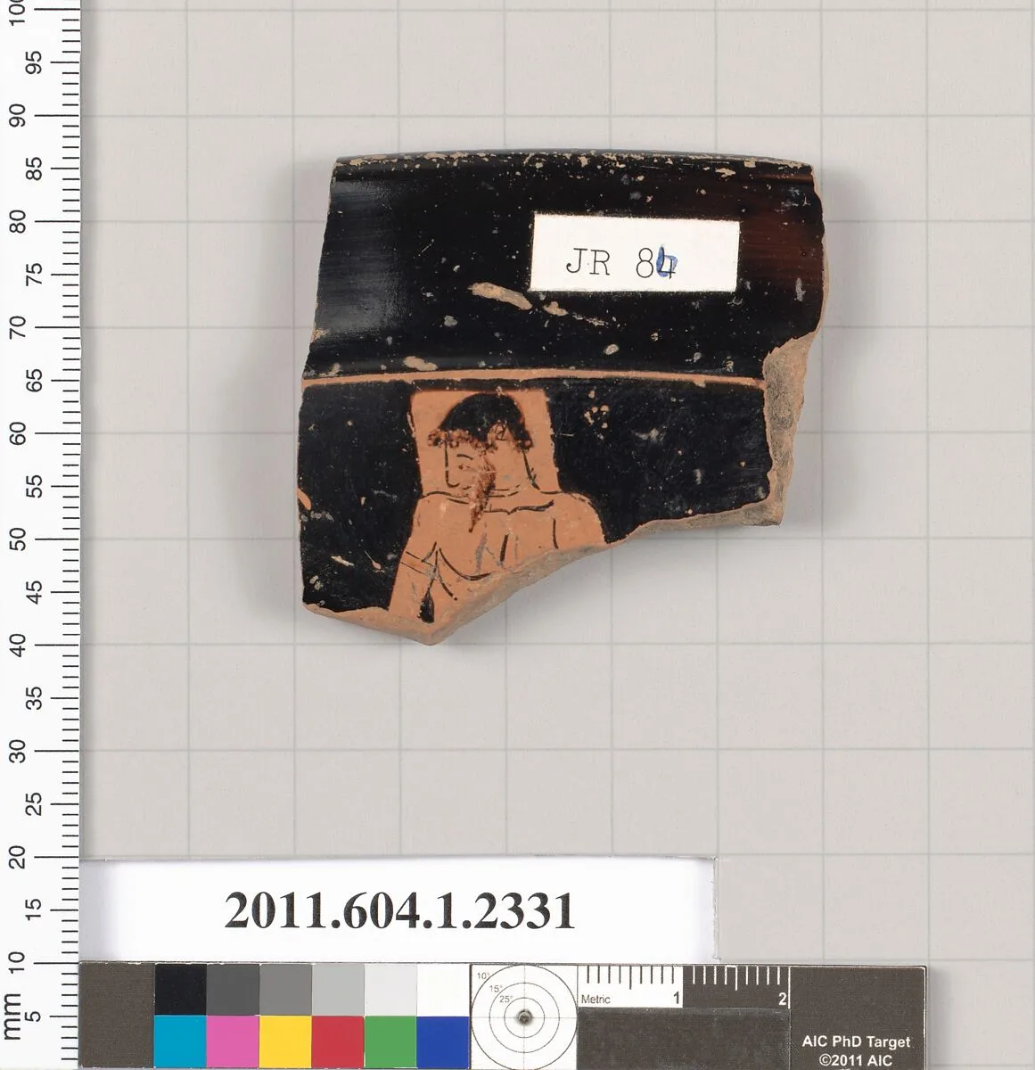 Terracotta rim fragment of a kylix (drinking cup) — Unknown