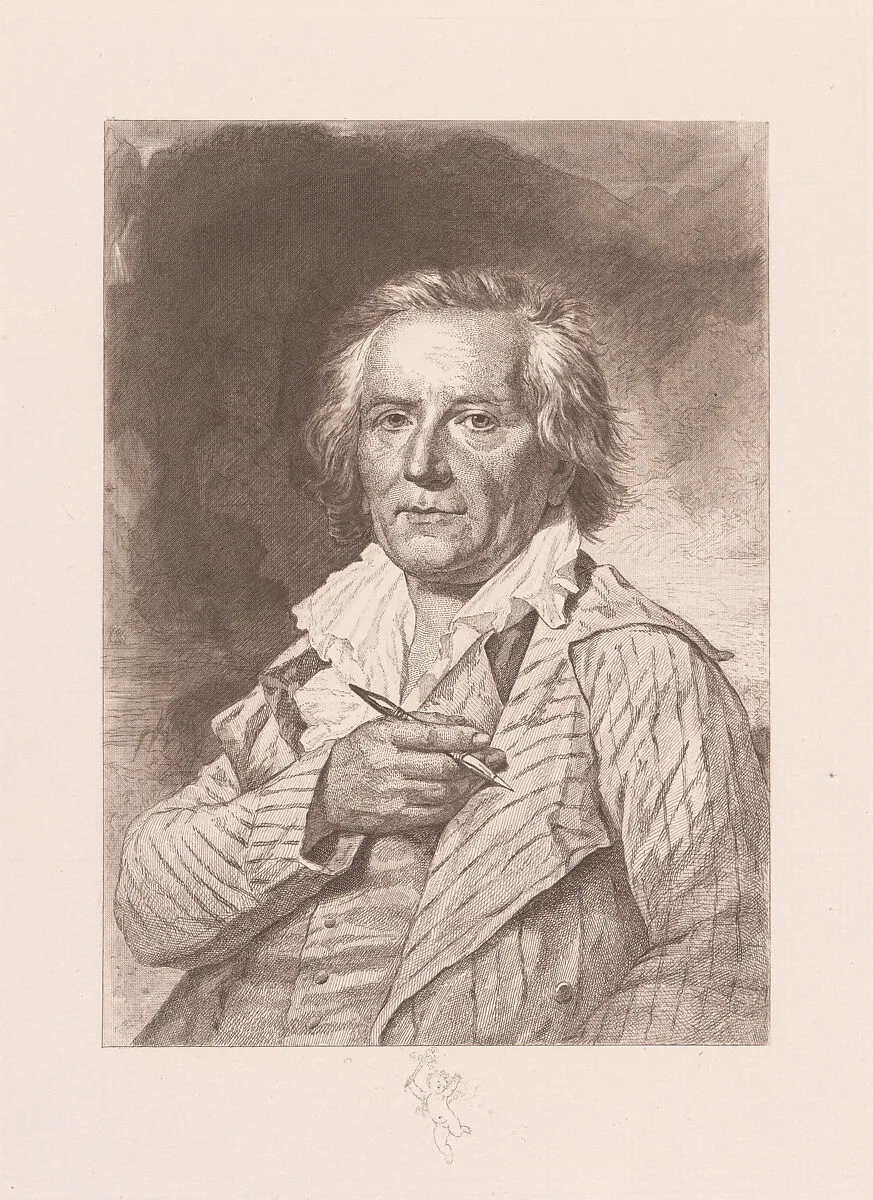 Portrait of Jean Honoré Fragonard — Jacques Antoine Marie Lemoine|Tiburce de Mare