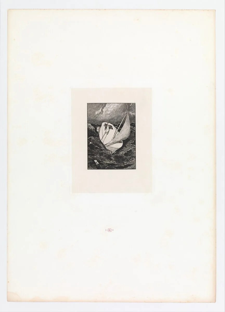 Rescue (plate four from Paraphrase on the Finding of a Glove) — F. Felsing|Max Klinger