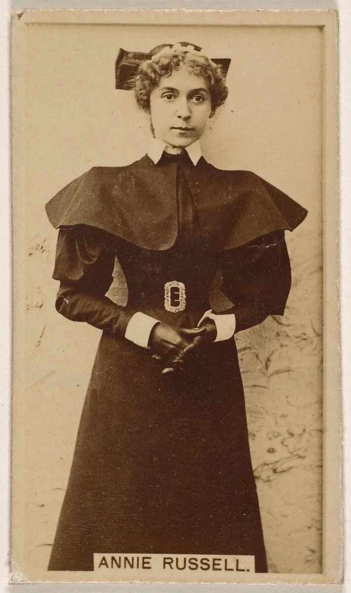 Annie Russell, from the Actresses series (N245) issued by Kinney Brothers to promote Sweet Caporal Cigarettes — Kinney Brothers Tobacco Company