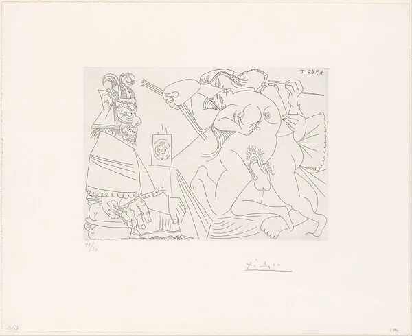 Raphael and the Fornarina XV, from 347 Suite — Pablo Picasso|Aldo and Piero Crommelynck|Galerie Louise Leiris