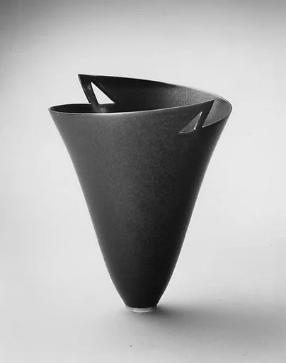 "Cold Rolled Steel / Double Triangles" Vase
