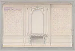 The Breakers: unidentified room, wall panneling design with mantelpiece — Ogden Codman, Jr.|Ogden Codman, Jr.