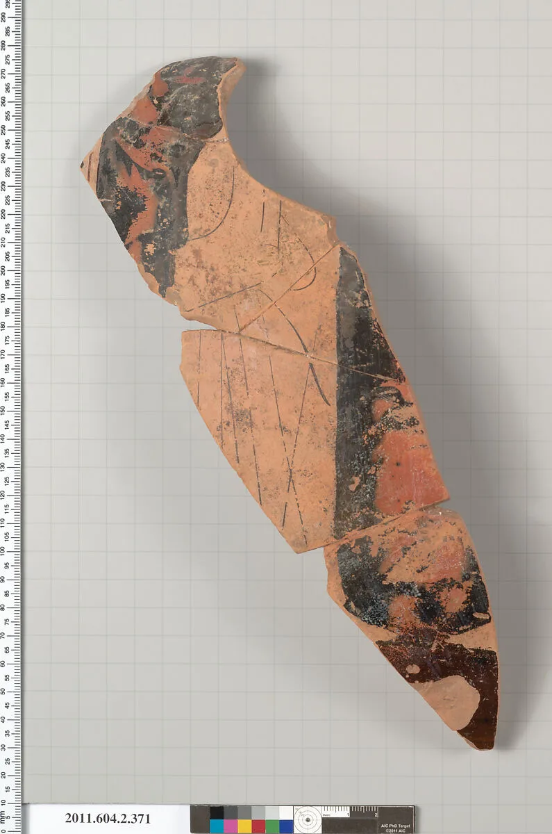 Terracotta fragment of a column-krater (bowl for mixing wine and water) — Unknown