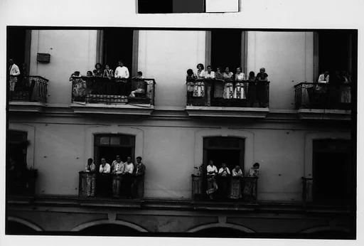 [Spectators on Balconies, Havana]