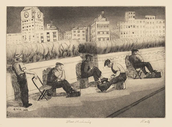 Shoe Shining — Hyman William Katz|WPA